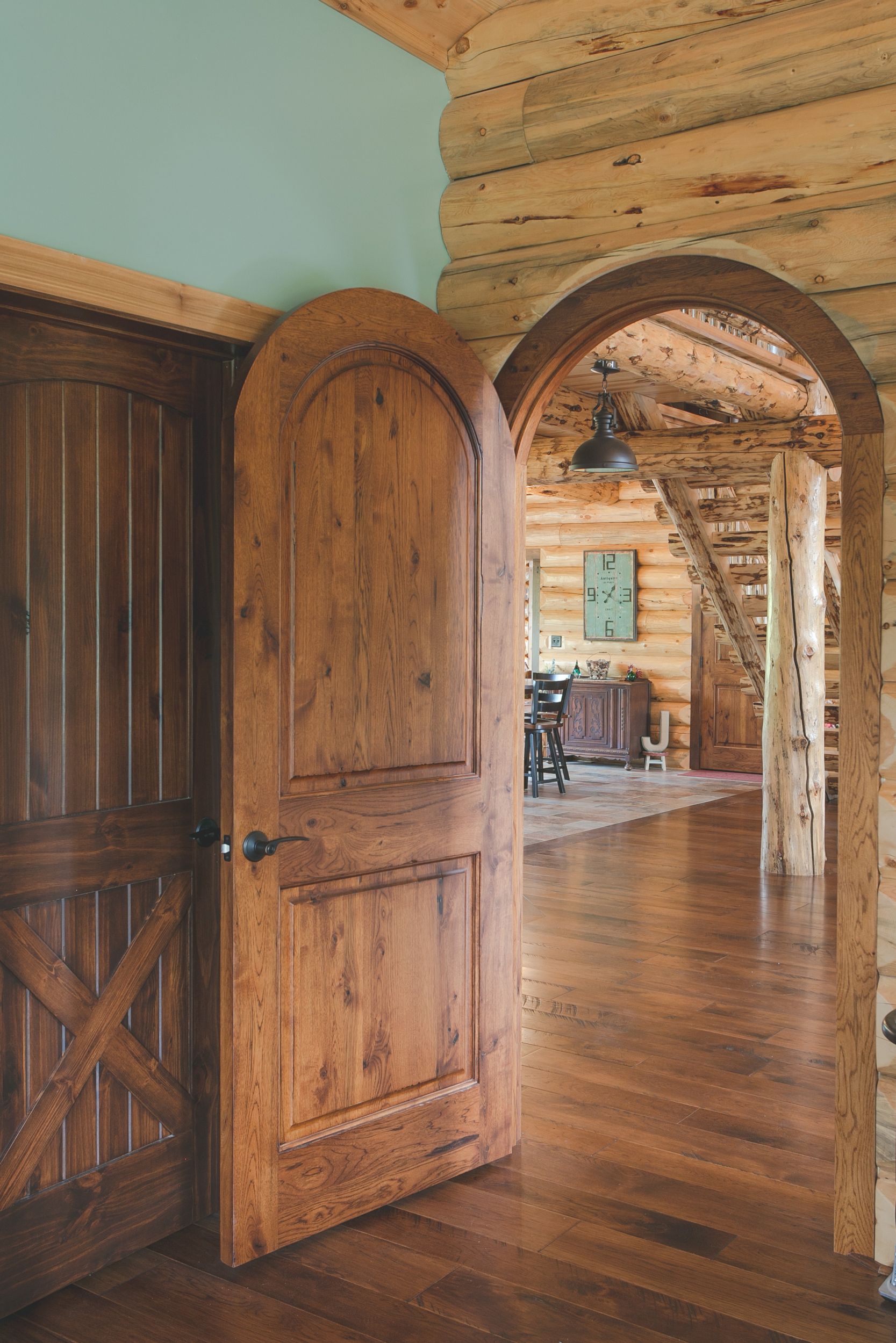 Log Home Interior Door Styles