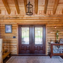 Double Entry Door in the Spacious Foyer