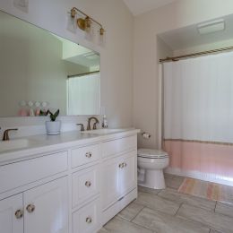 Second Bathroom with double vanity 